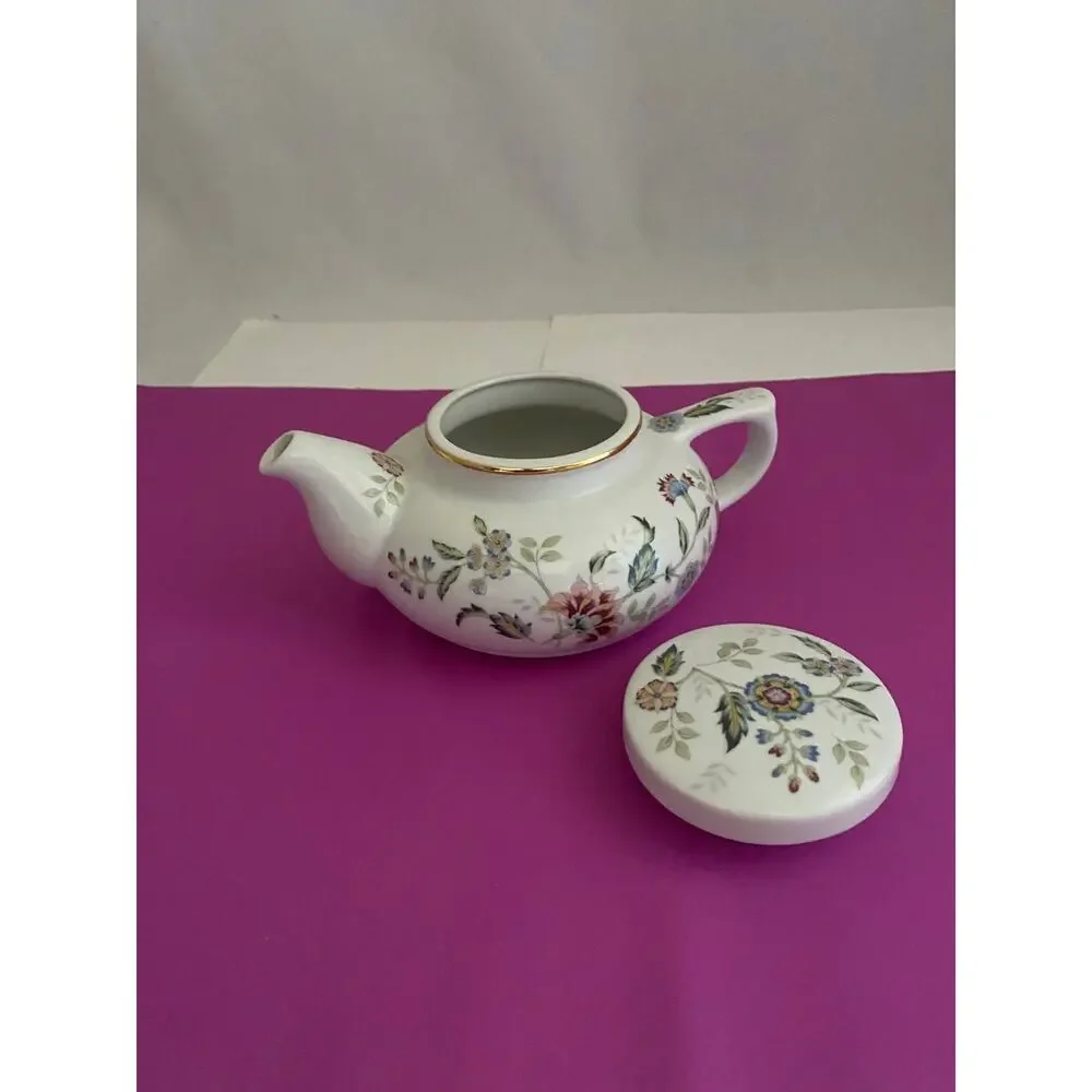 Vintage Andrea by Sadek Buckingham Floral Small Teapot with Lid Made In Japan